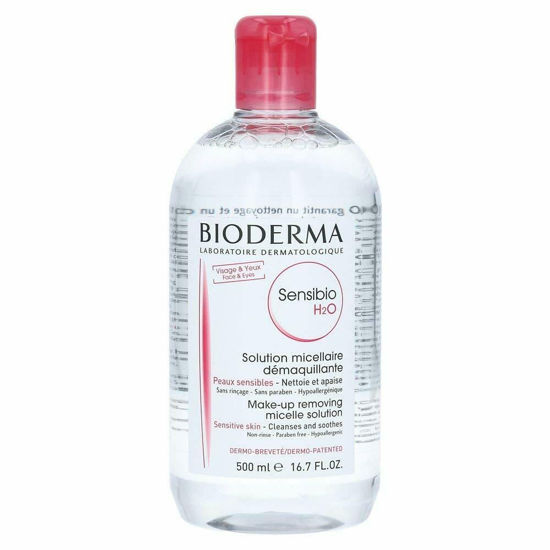 محلول میسلار واتر پاک کننده صورت و دور چشم بایودرما Bioderma حجم 500 میلی لیتر