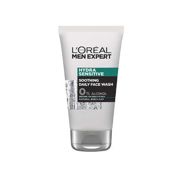 ژل شستشوی صورت مردانه لورال مدل هیدرا سنستیو سوتینگ LOREAL HYDRA SENSITIVE حجم 100 میلی لیتر