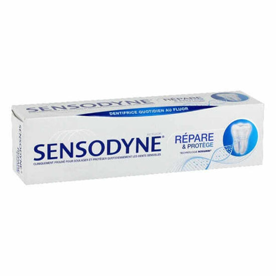 خمیردندان سنسوداین Sensodyne سری REPARE & PROTEGE  مدل MENTHE حجم 75 میل