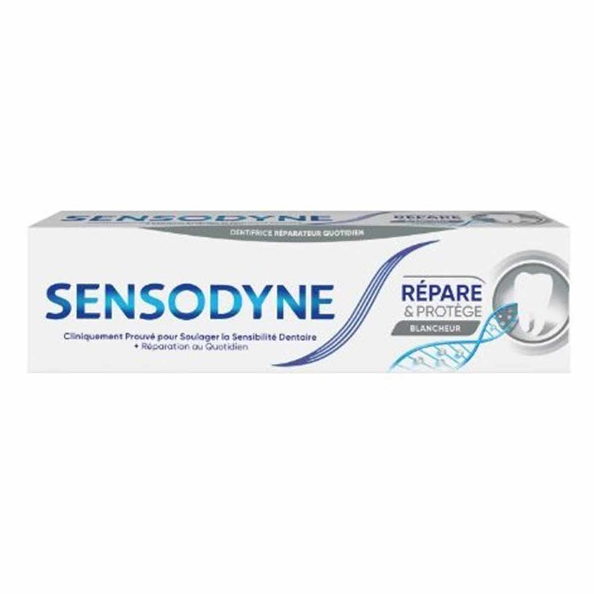 خمیردندان سنسوداین Sensodyne سری REPARE & PROTEGE مدل BLANCHEUR حجم 75 میل 