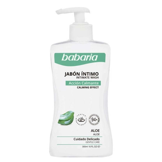 ژل ضد عفونی کننده بانوان باباریا babaria مدل Aloe Intimate Wash حاوی آلوورا حجم 300 میل