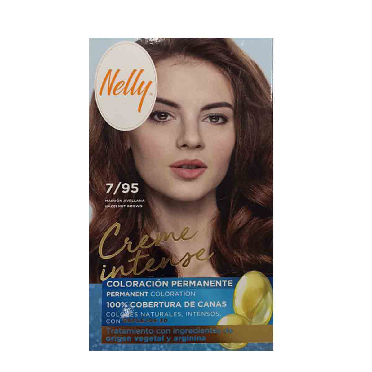 کیت رنگ مو نلی NELLY مدل Creme Intense شماره 7/95