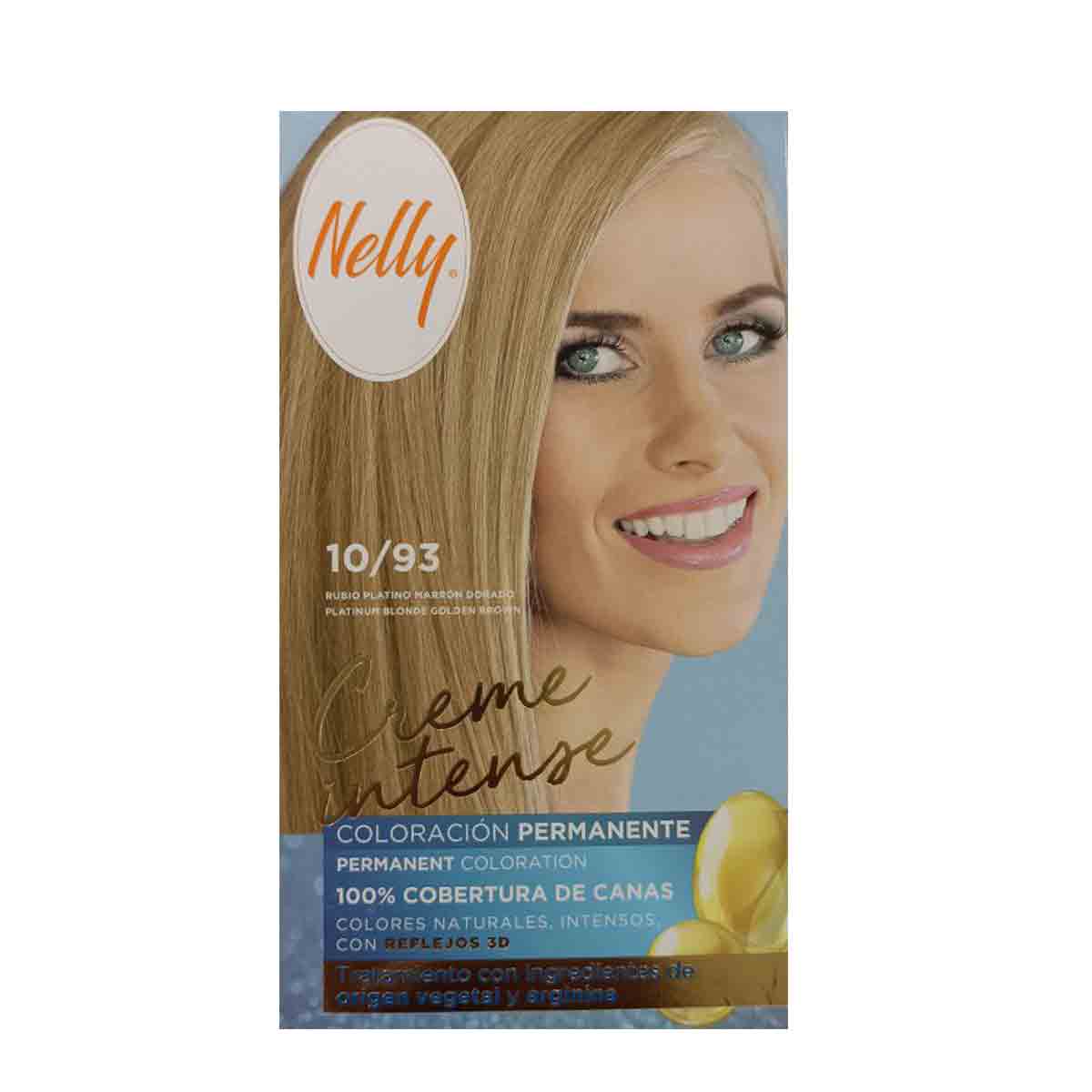 کیت رنگ مو بدون آمونیاک نلی NELLY مدل ammonia free شماره 10/93