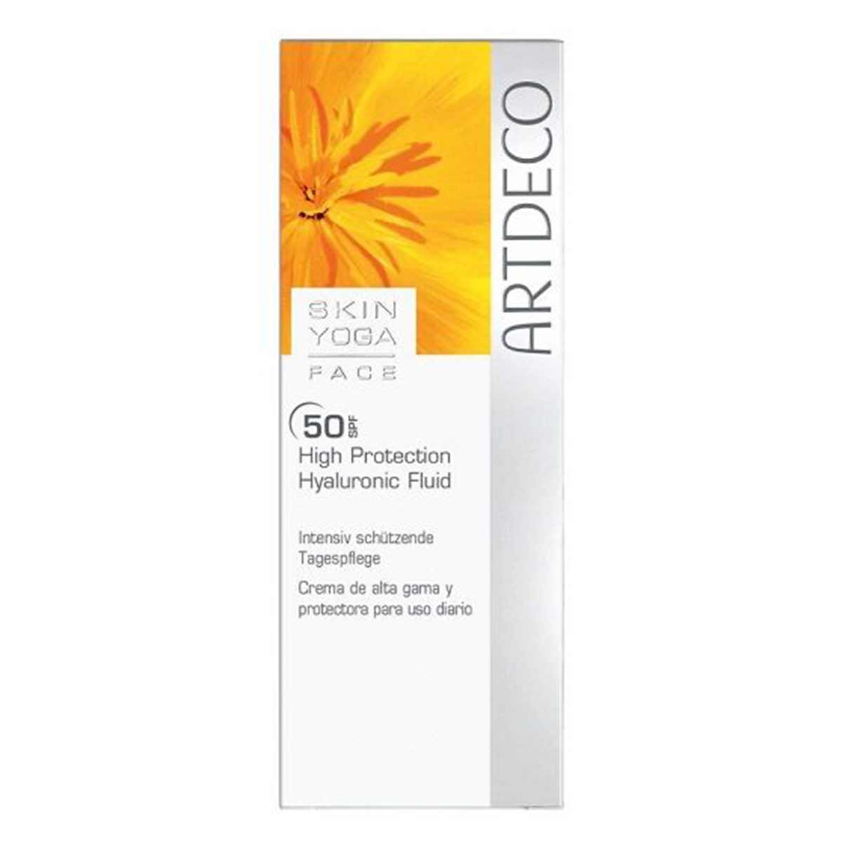 فلوئید مرطوب کننده صورت آرت دکو ARTDECO حاوی SPF50 مدل هیالورونیک اسید حجم 30 میل 