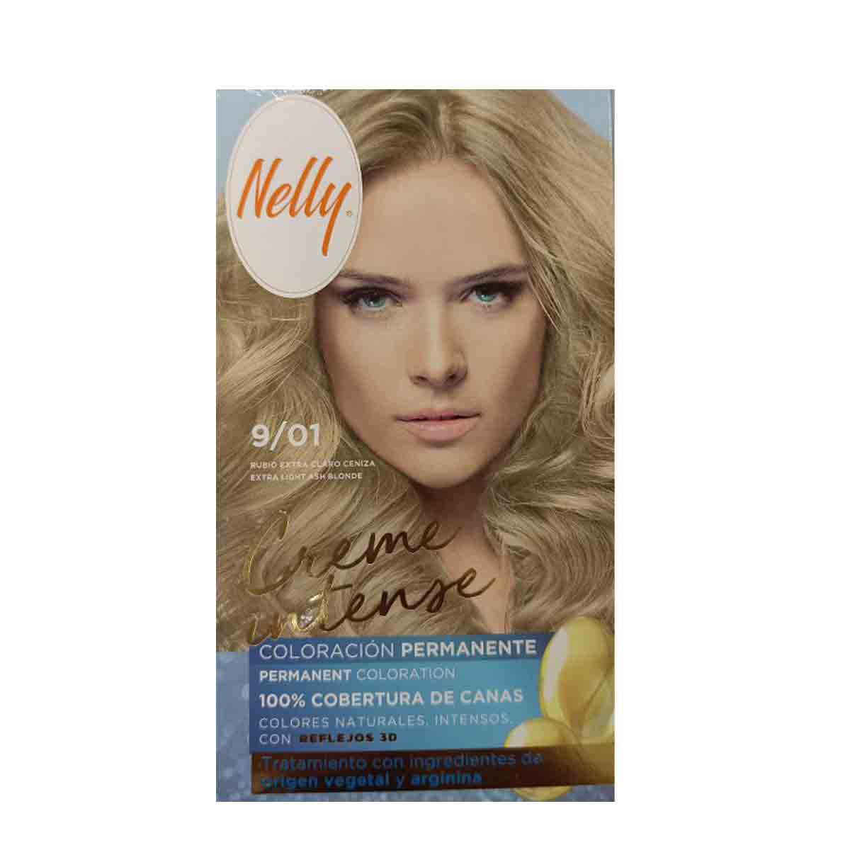 کیت رنگ مو بدون آمونیاک نلی NELLY مدل ammonia free شماره 9/01