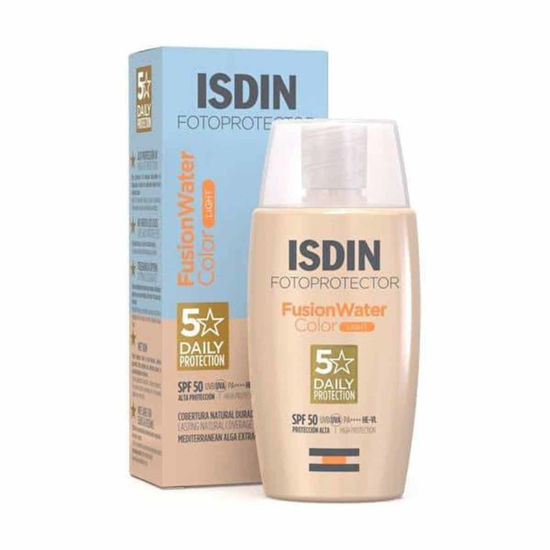 ضد آفتاب رنگی فیوژن واتر رنگ لایت spf 50 ایزدین isdin حجم 50 میل