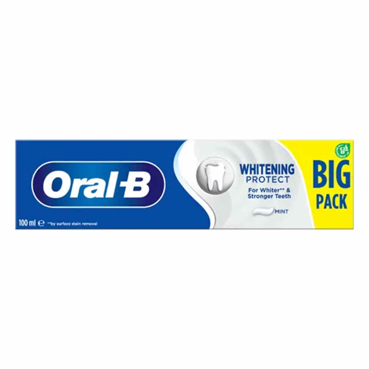 خمیر دندان سفید کننده اورال بی Oral b مدل WHITENING PROTECT حجم 100 میل